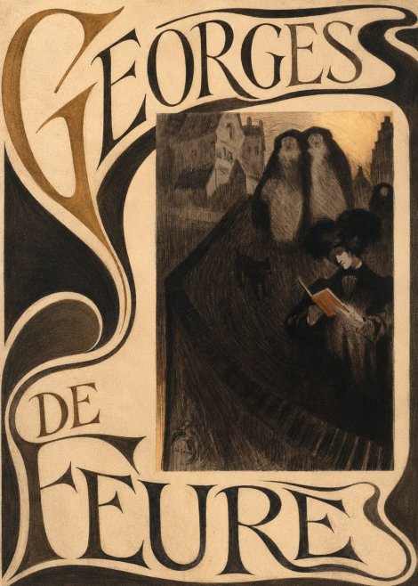 Georges de Feure La Liseuse No5 - Poszter