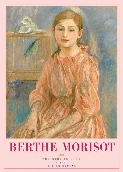 Berthe Morisot The Girl in Pink No5 - Poszter