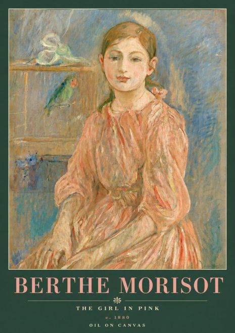Berthe Morisot The Girl in Pink No6 - Poszter