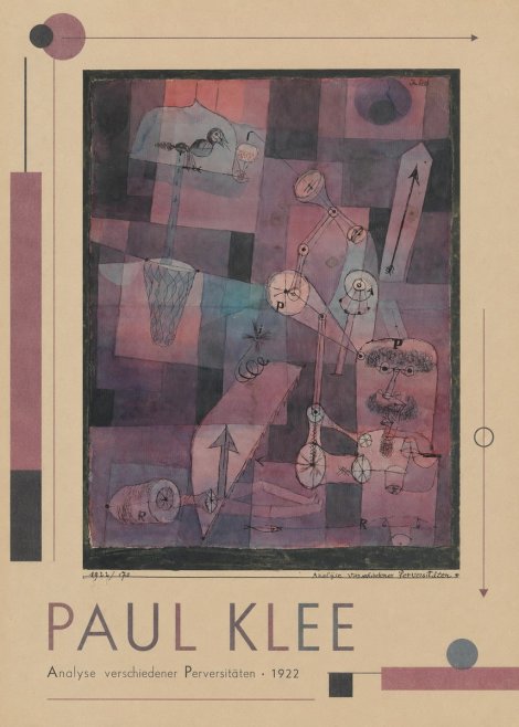 Paul Klee Analyse Verschiedener Perversitäten No1 - Poszter