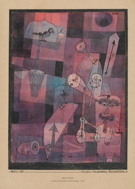 Paul Klee Analyse Verschiedener Perversitäten No5 - Poszter