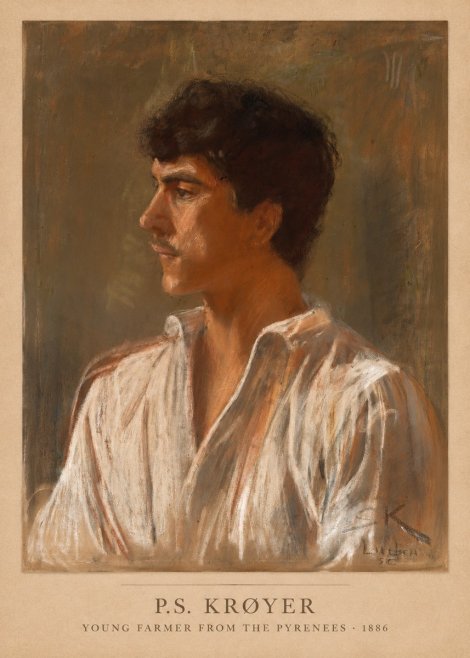 P.S. Krøyer Young Farmer from the Pyrenees No5 - Poszter
