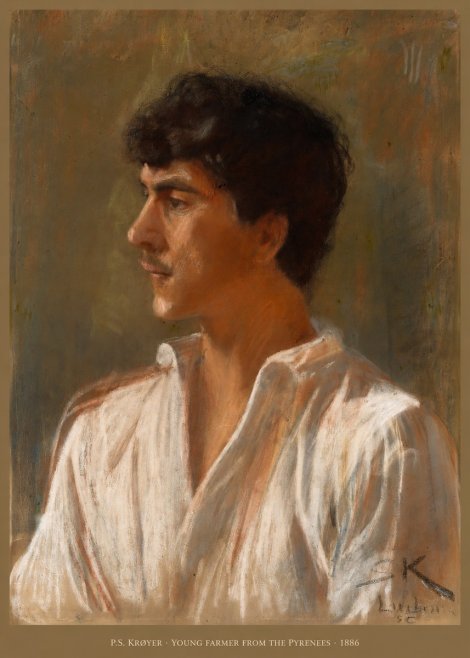P.S. Krøyer Young Farmer from the Pyrenees No6 - Poszter