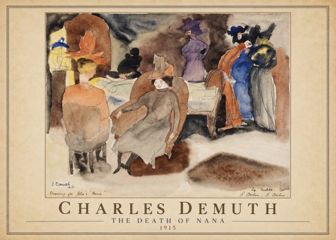 Charles Demuth The Death of Nana No1 - Poszter