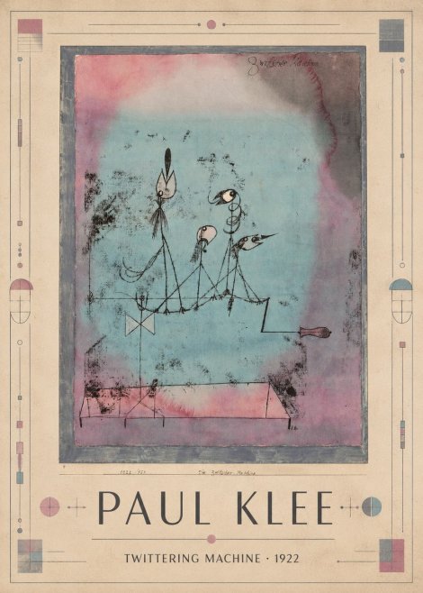 Paul Klee Twittering Machine No1 - Poszter