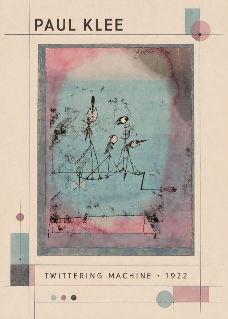 Paul Klee Twittering Machine No4 - Poszter