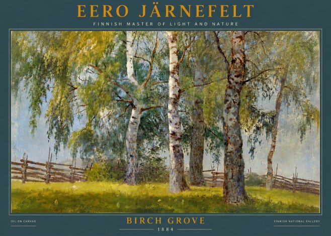 Eero Järnefelt Birch Grove No4 - Poszter
