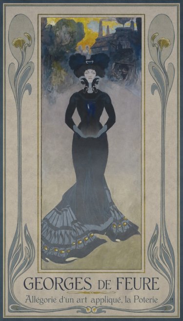 Georges de Feure Allégorie D'un Art Appliqué, La Poterie No1 - Poszter
