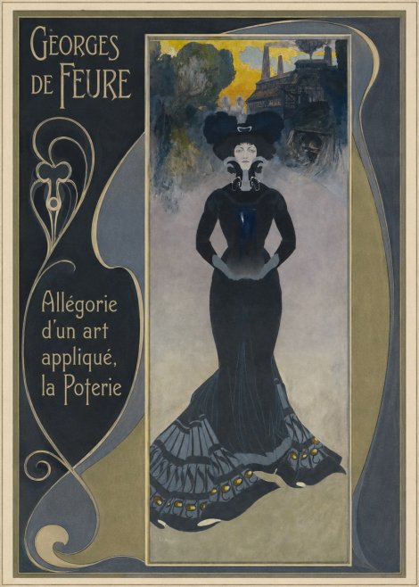 Georges de Feure Allégorie D'un Art Appliqué, La Poterie No2 - Poszter