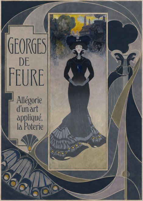 Georges de Feure Allégorie D'un Art Appliqué, La Poterie No5 - Poszter