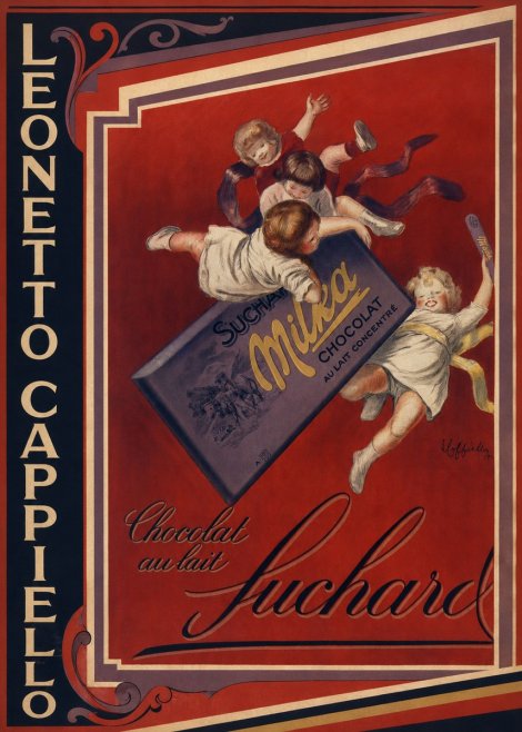 Leonetto Cappiello Suchard Milka Chocolat No2 - Poszter