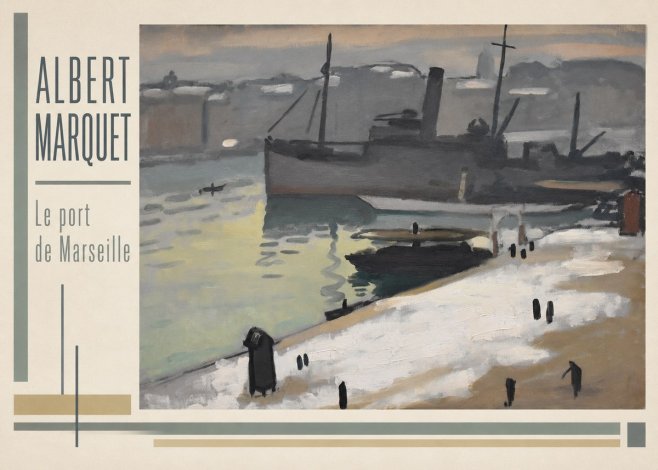 Albert Marquet Le Port De Marseille II No3 - Poszter