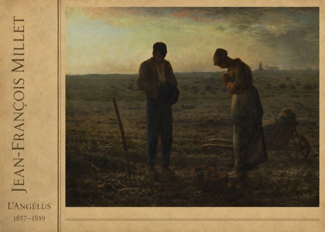 Jean-François Millet L'angélus I No2 - Poszter