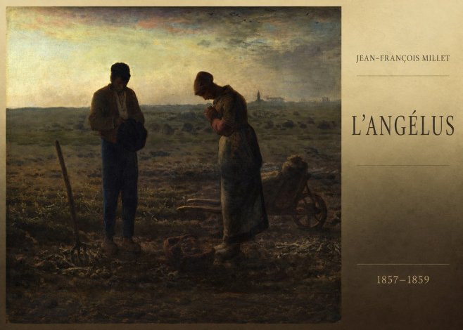 Jean-François Millet L'angélus II No6 - Poszter