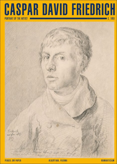 Caspar David Friedrich Portrait of the Artist No2 - Poszter