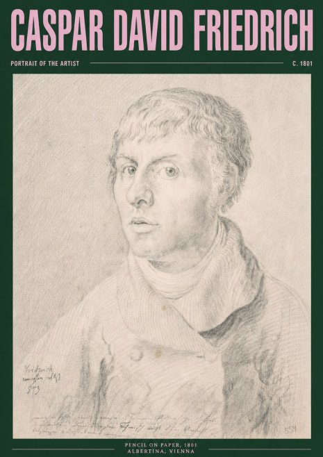 Caspar David Friedrich Portrait of the Artist No3 - Poszter