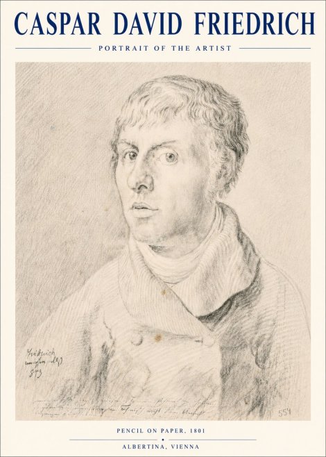 Caspar David Friedrich Portrait of the Artist No4 - Poszter