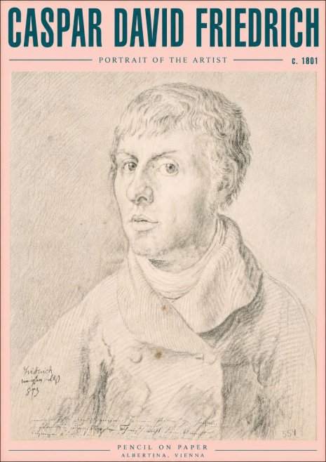 Caspar David Friedrich Portrait of the Artist No5 - Poszter