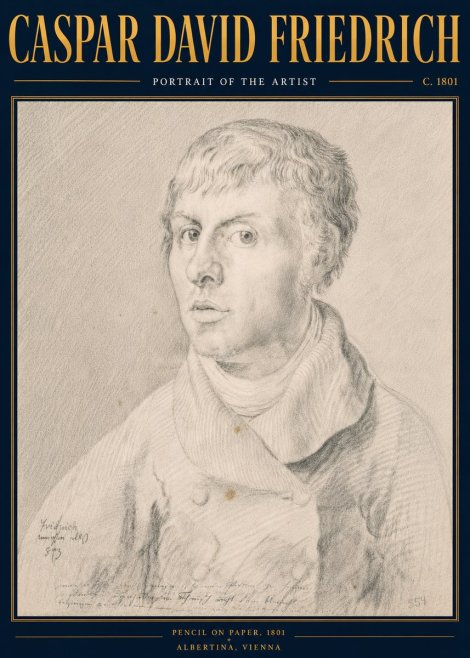 Caspar David Friedrich Portrait of the Artist No6 - Poszter