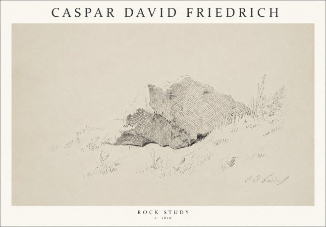 Caspar David Friedrich Rock Study No1 - Poszter