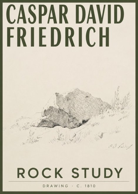 Caspar David Friedrich Rock Study No2 - Poszter