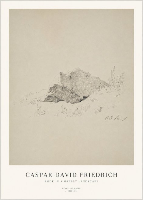 Caspar David Friedrich Rock Study No3 - Poszter