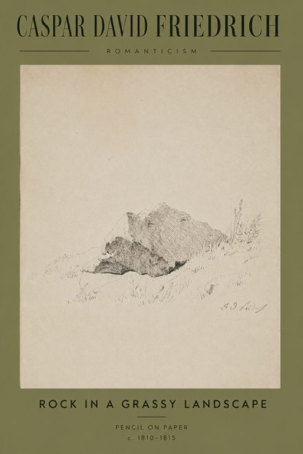 Caspar David Friedrich Rock Study No4 - Poszter