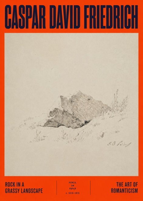 Caspar David Friedrich Rock Study No5 - Poszter
