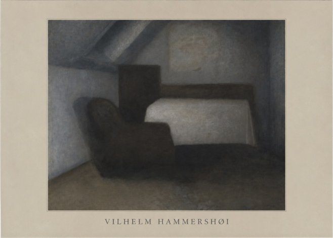Vilhelm Hammershøi Interior, Strandgade 30 III No4 - Poszter