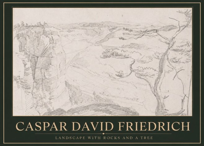 Caspar David Friedrich Landscape with Rocks and a Tree No1 - Poszter