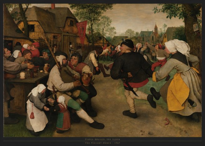 Pieter Bruegel The Peasant Dance II No5 - Poszter