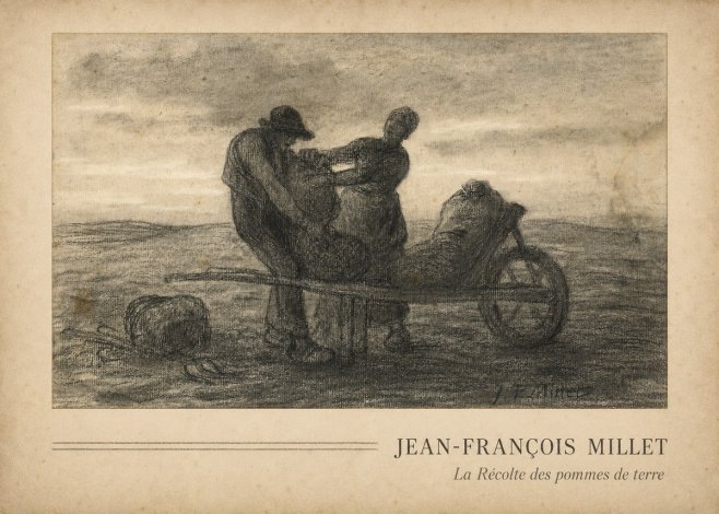 Jean-François Millet La Récolte Des Pommes De Terre No3 - Poszter