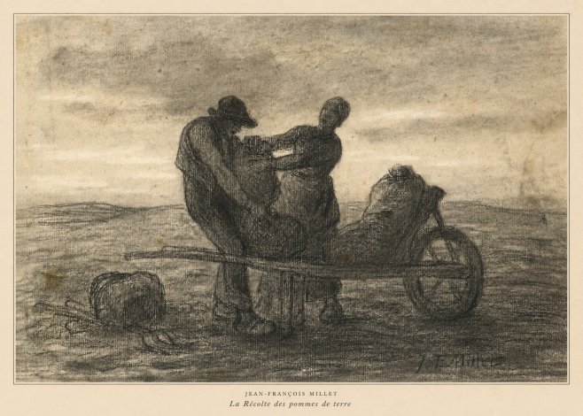 Jean-François Millet La Récolte Des Pommes De Terre No6 - Poszter