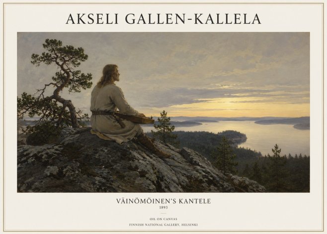 Akseli Gallen-Kallela Väinämöinen's Kantele No1 - Poszter