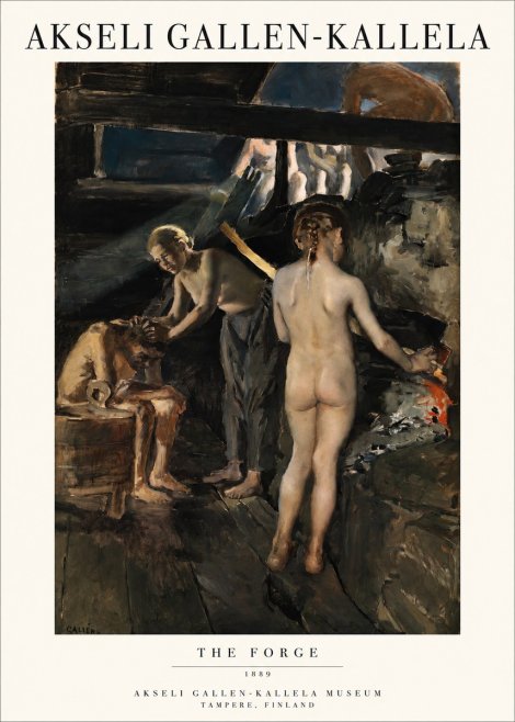 Akseli Gallen-Kallela The Forge No1 - Poszter