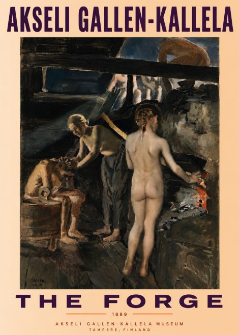 Akseli Gallen-Kallela The Forge No4 - Poszter