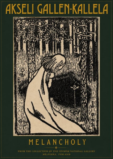 Akseli Gallen-Kallela Melancholy No2 - Poszter