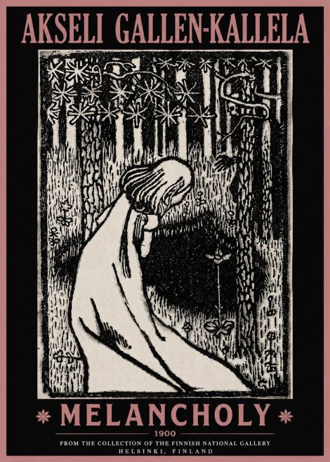 Akseli Gallen-Kallela Melancholy No4 - Poszter