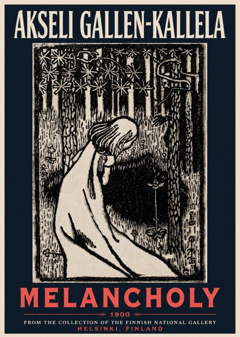 Akseli Gallen-Kallela Melancholy No6 - Poszter