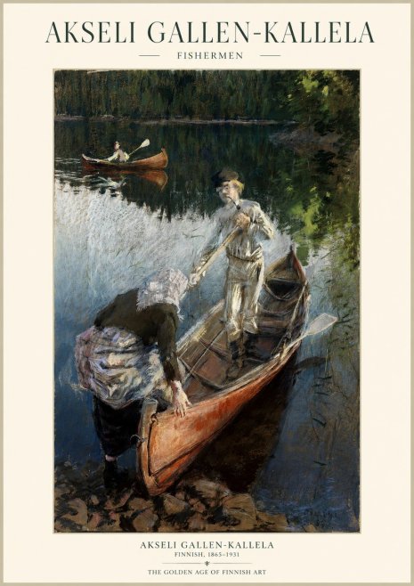 Akseli Gallen-Kallela Fishermen No1 - Poszter