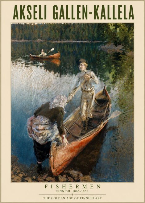 Akseli Gallen-Kallela Fishermen No4 - Poszter