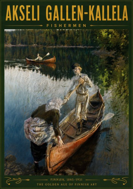 Akseli Gallen-Kallela Fishermen No5 - Poszter