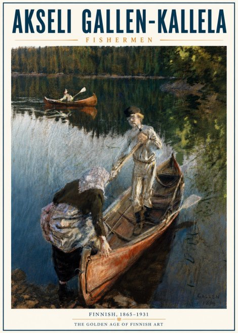 Akseli Gallen-Kallela Fishermen No6 - Poszter