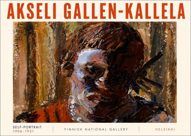 Akseli Gallen-Kallela Self-portrait, 1906-1921 No6 - Poszter
