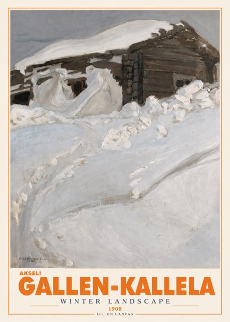 Akseli Gallen-Kallela Winter Landscape II No3 - Poszter