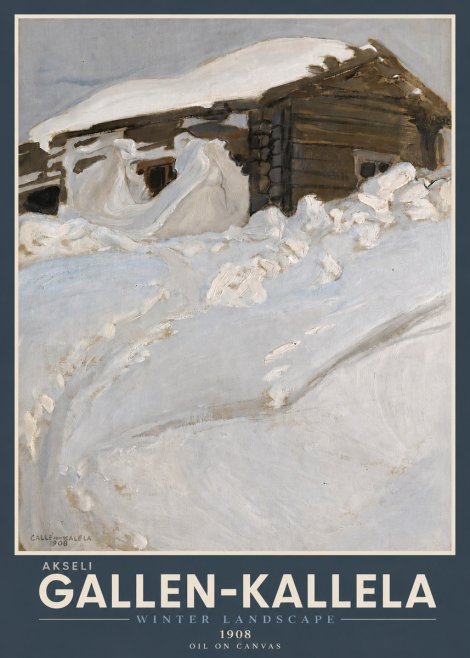 Akseli Gallen-Kallela Winter Landscape II No4 - Poszter