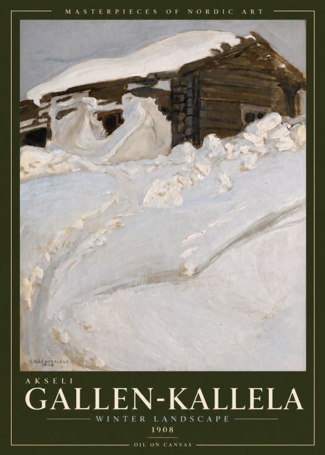Akseli Gallen-Kallela Winter Landscape II No5 - Poszter