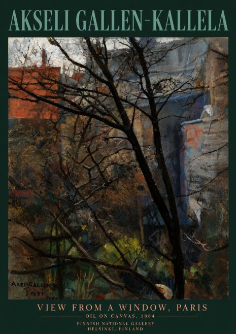 Akseli Gallen-Kallela The Bare Trees, Paris No6 - Poszter