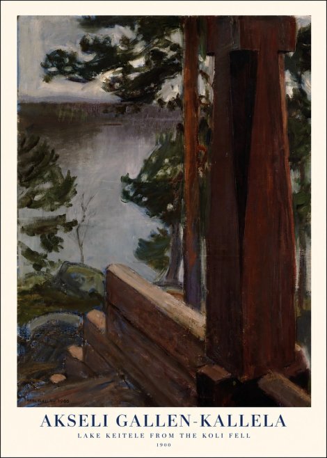 Akseli Gallen-Kallela Lake Keitele from the Koli Fell No1 - Poszter