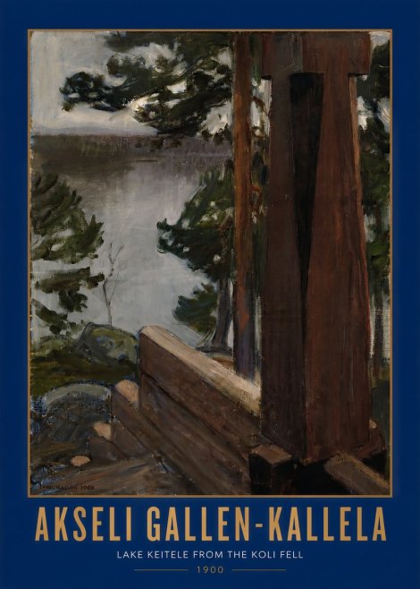Akseli Gallen-Kallela Lake Keitele from the Koli Fell No2 - Poszter